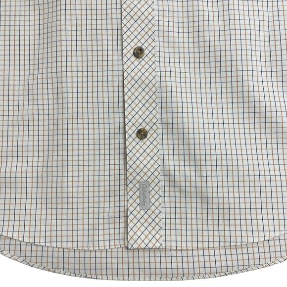 CABELAS SHIRT BUTTON DOWN PLAID 100% COTTON OUTFITTER SERIES MENS SHORT SLEEVE - Picture 6 of 11